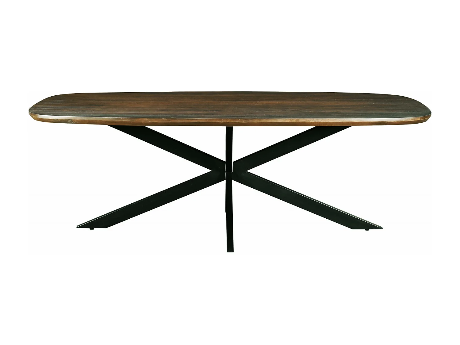 SKAGEN-Table à manger 10 personnes 230 cm en bois massif brun