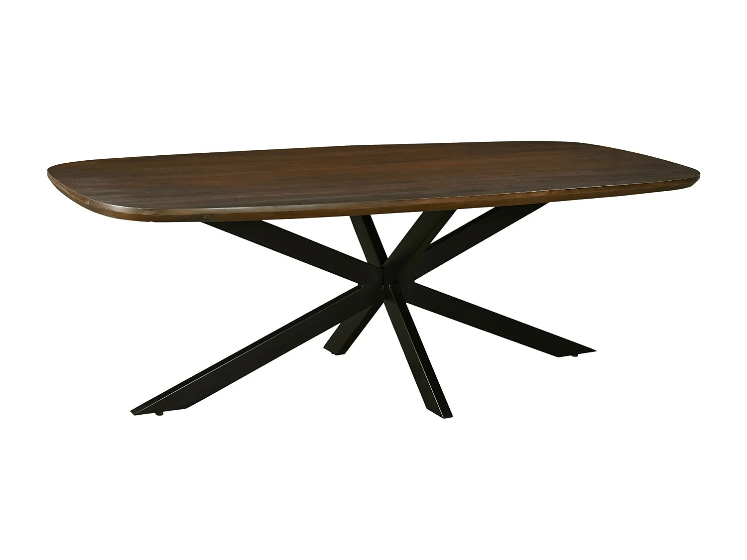 SKAGEN-Table à manger 10 personnes 230 cm en bois massif brun