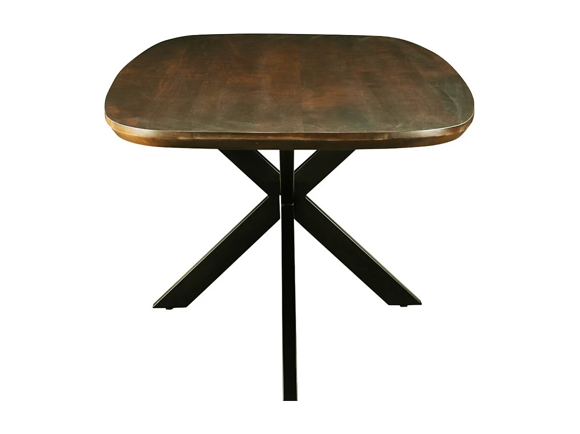 SKAGEN-Mesa de comedor 8/10 personas 210 cm en madera marrón