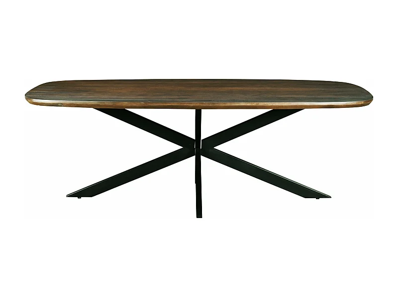 SKAGEN-Table à manger 8/10 personnes 210 cm en bois massif brun