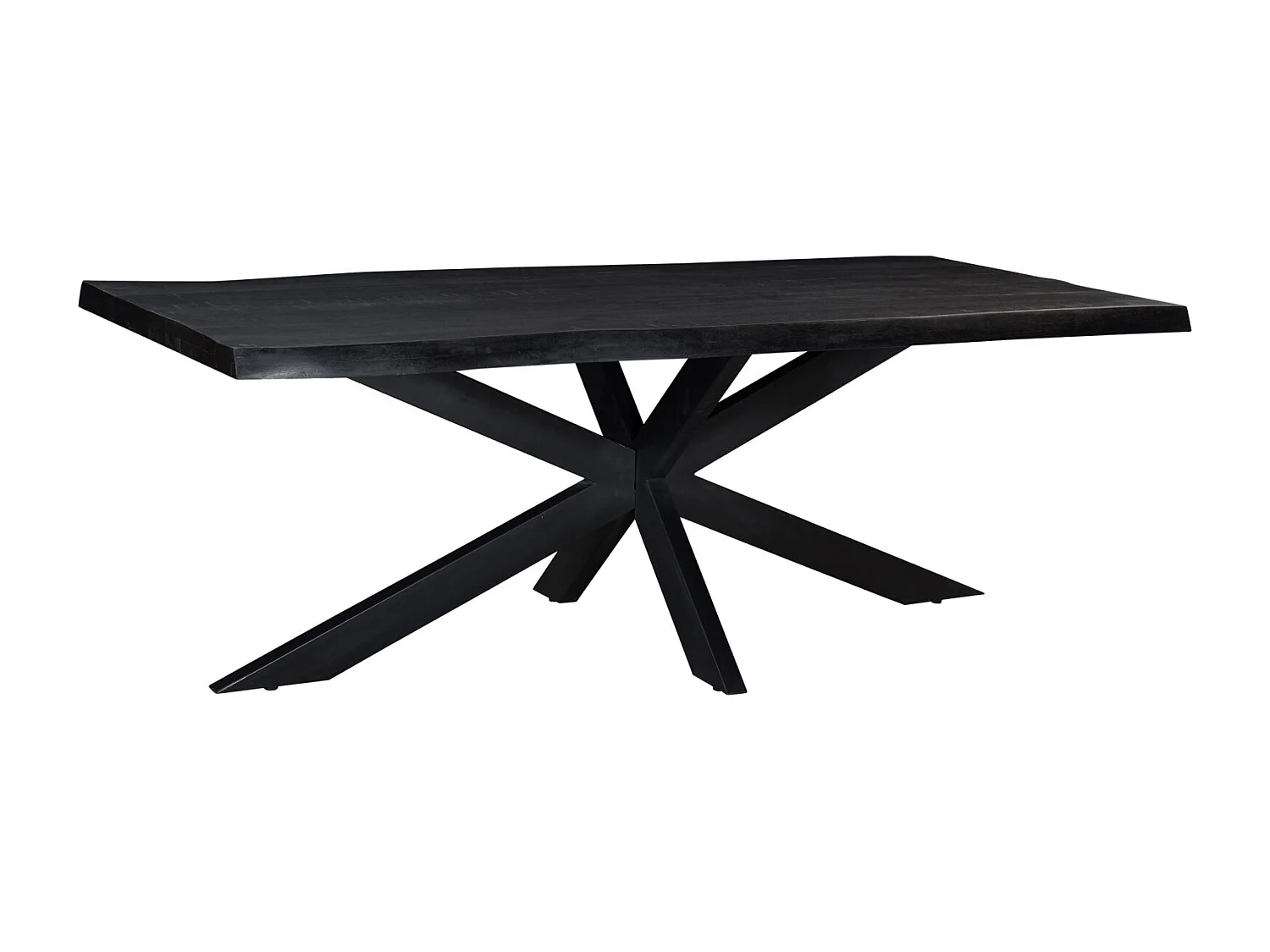 UZES-Mesa de comedor 8/10 personas 220 cm bordes sin aserrar