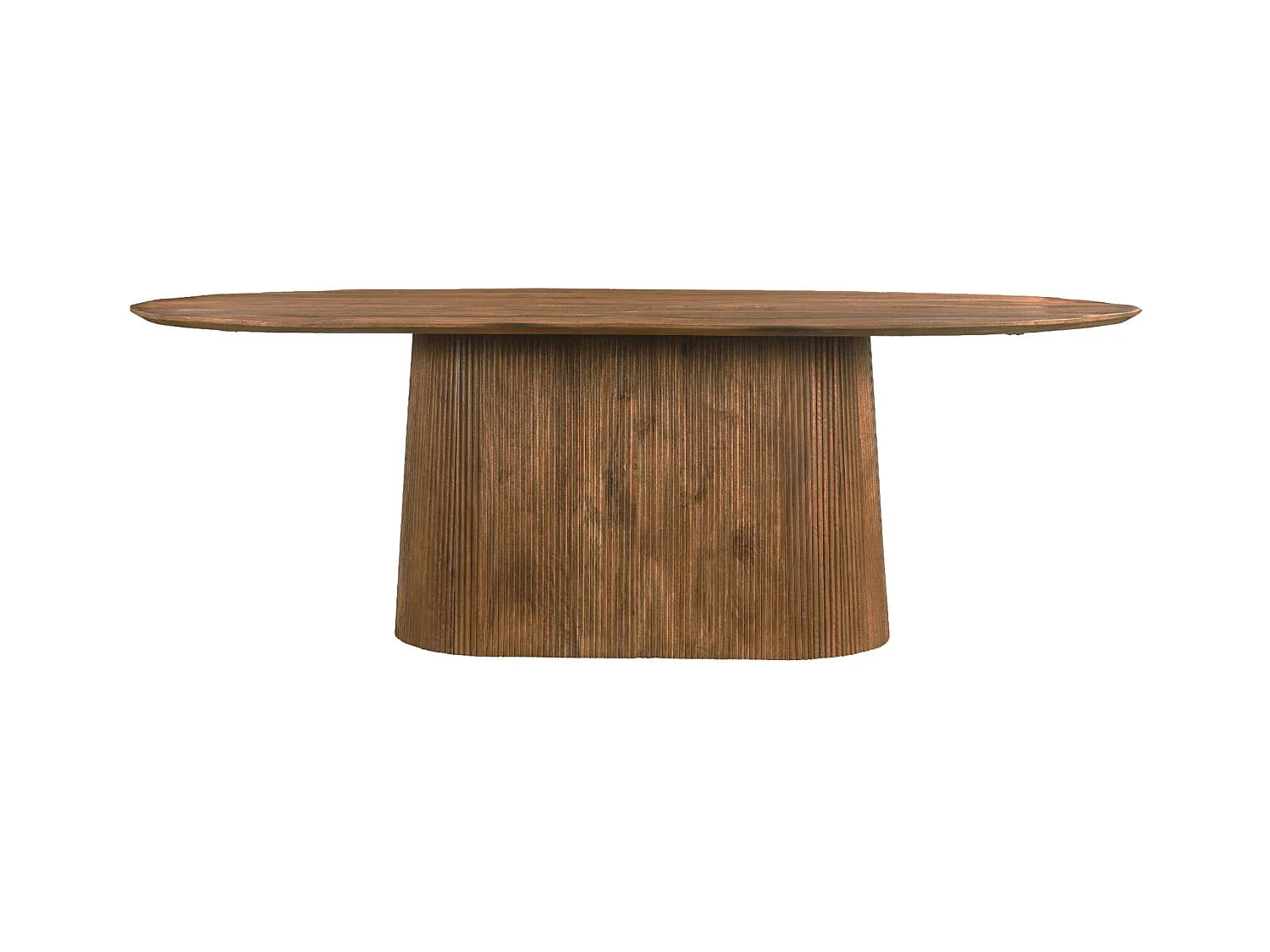 SIENNE-Mesa de comedor ovalada 10 personas 230 cm  madera