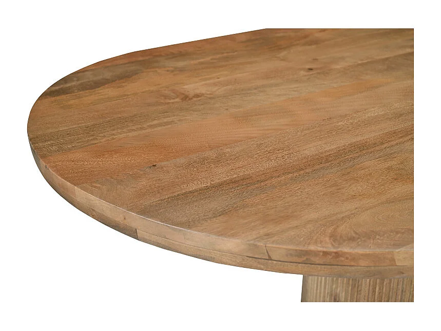 SEVILLE-Table à manger Ovale 8/10 personnes 220 cm en bois massif