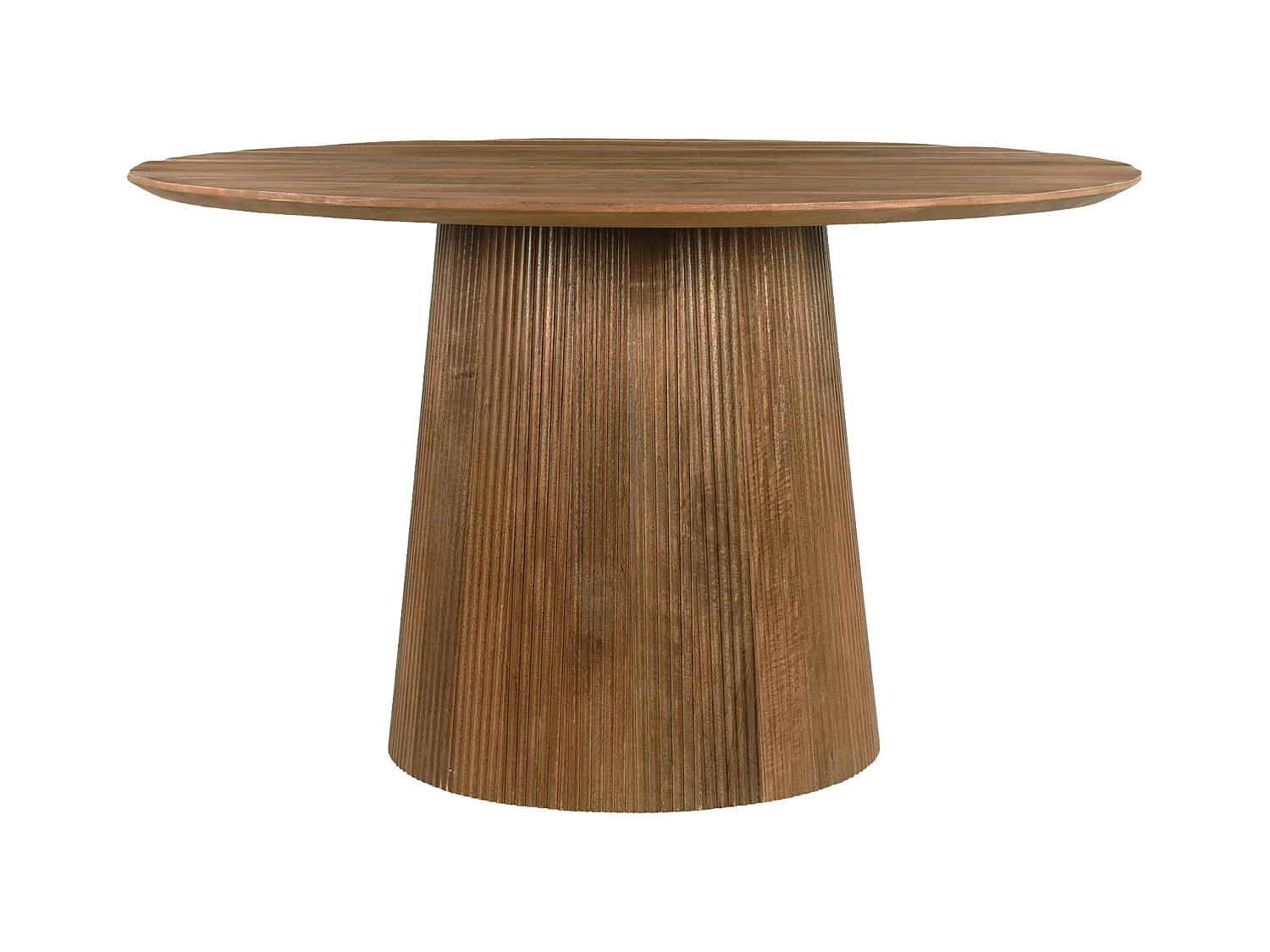 SIENNE-Mesa de comedor redonda 4 personas D130 cm de madera