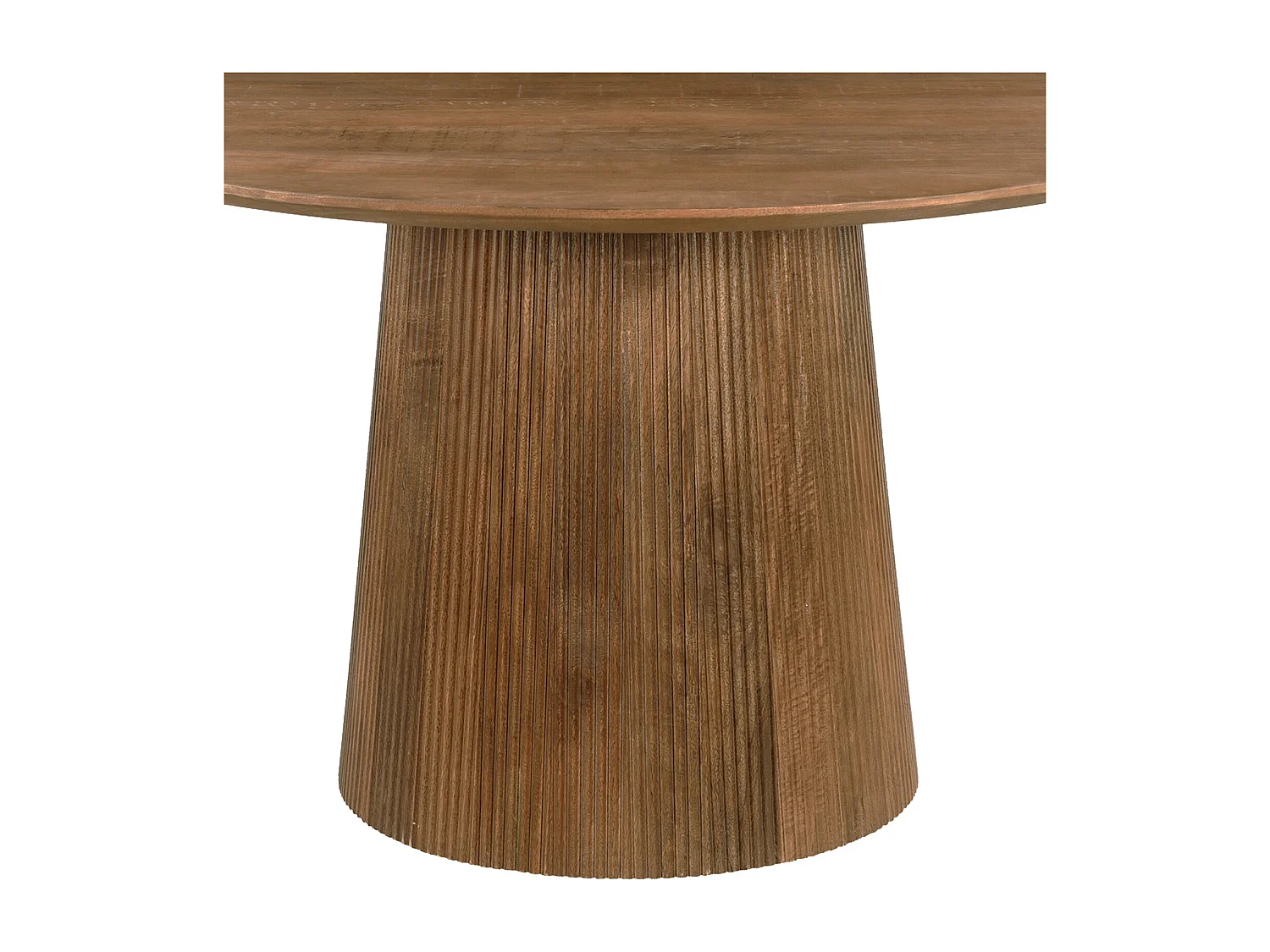 SIENNE-Mesa de comedor redonda 4 personas D130 cm de madera