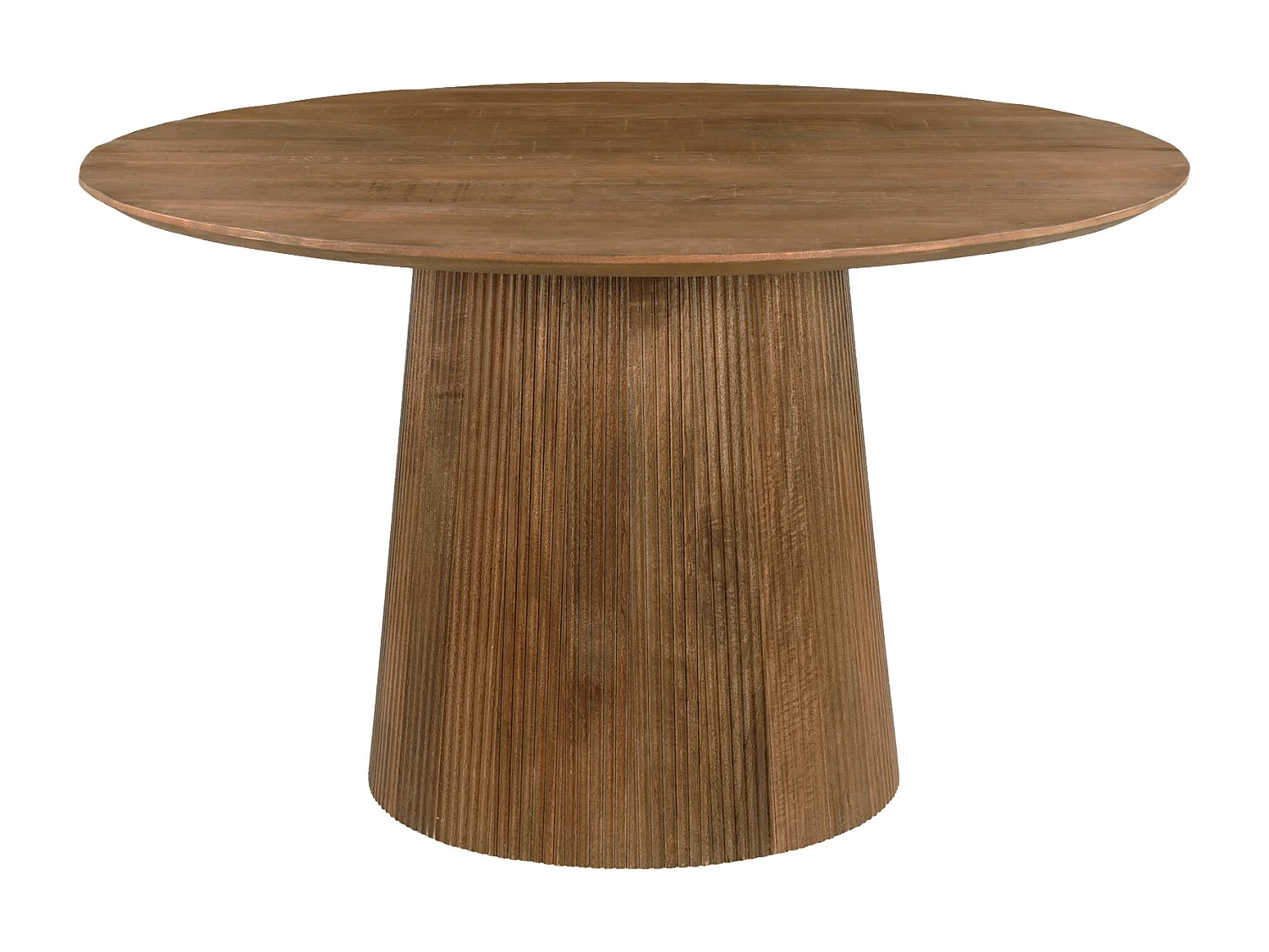 SIENNE-Mesa de comedor redonda 4 personas D130 cm de madera