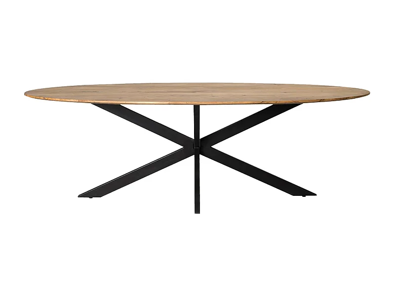URBAN-Mesa de comedor ovalada 6/8 personas 180 cm madera