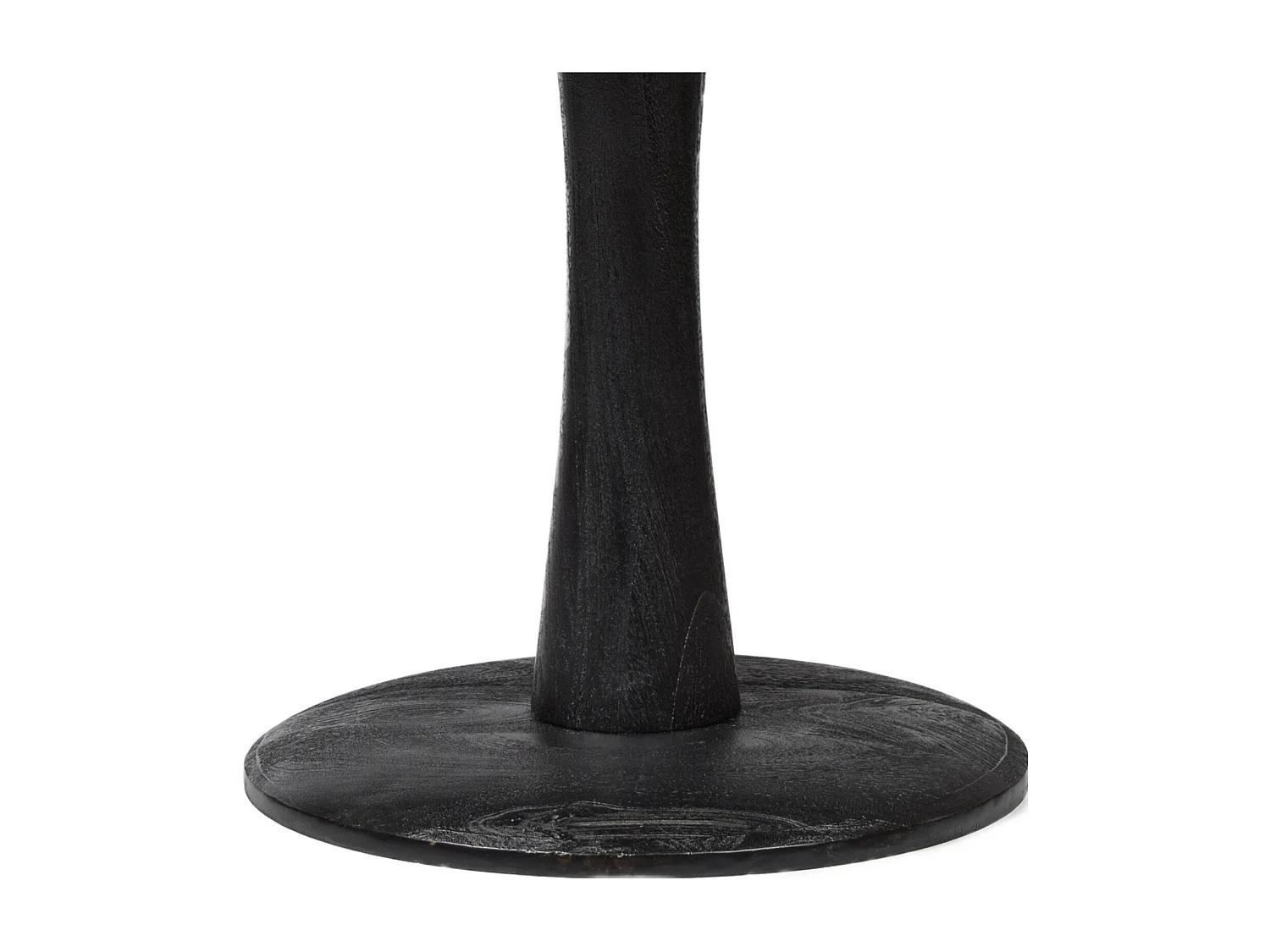 BANGALORE-Mesa de comedor redonda 4 personas 120 cm negra