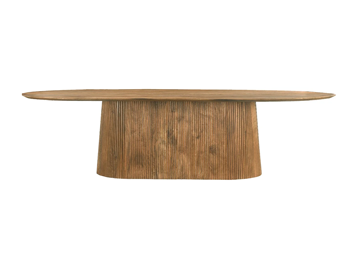 SIENNE-Table à manger Ovale +12 personnes 300 cm en bois massif