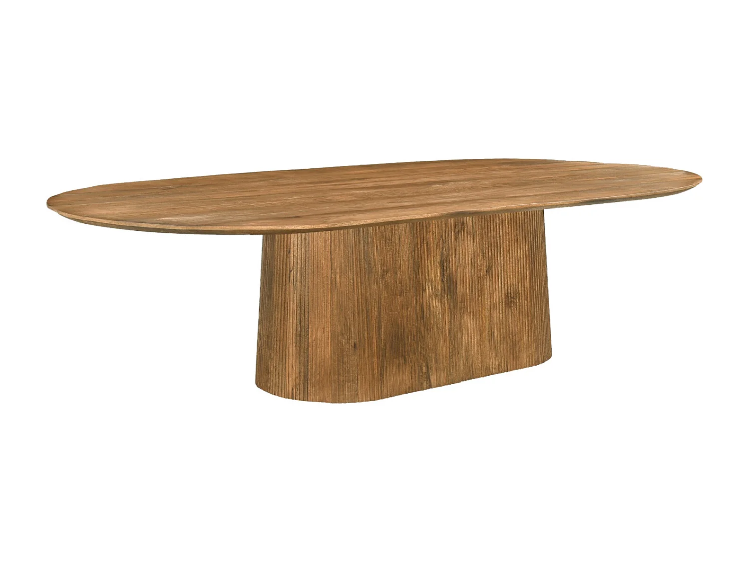 SIENNE-Table à manger Ovale +12 personnes 300 cm en bois massif