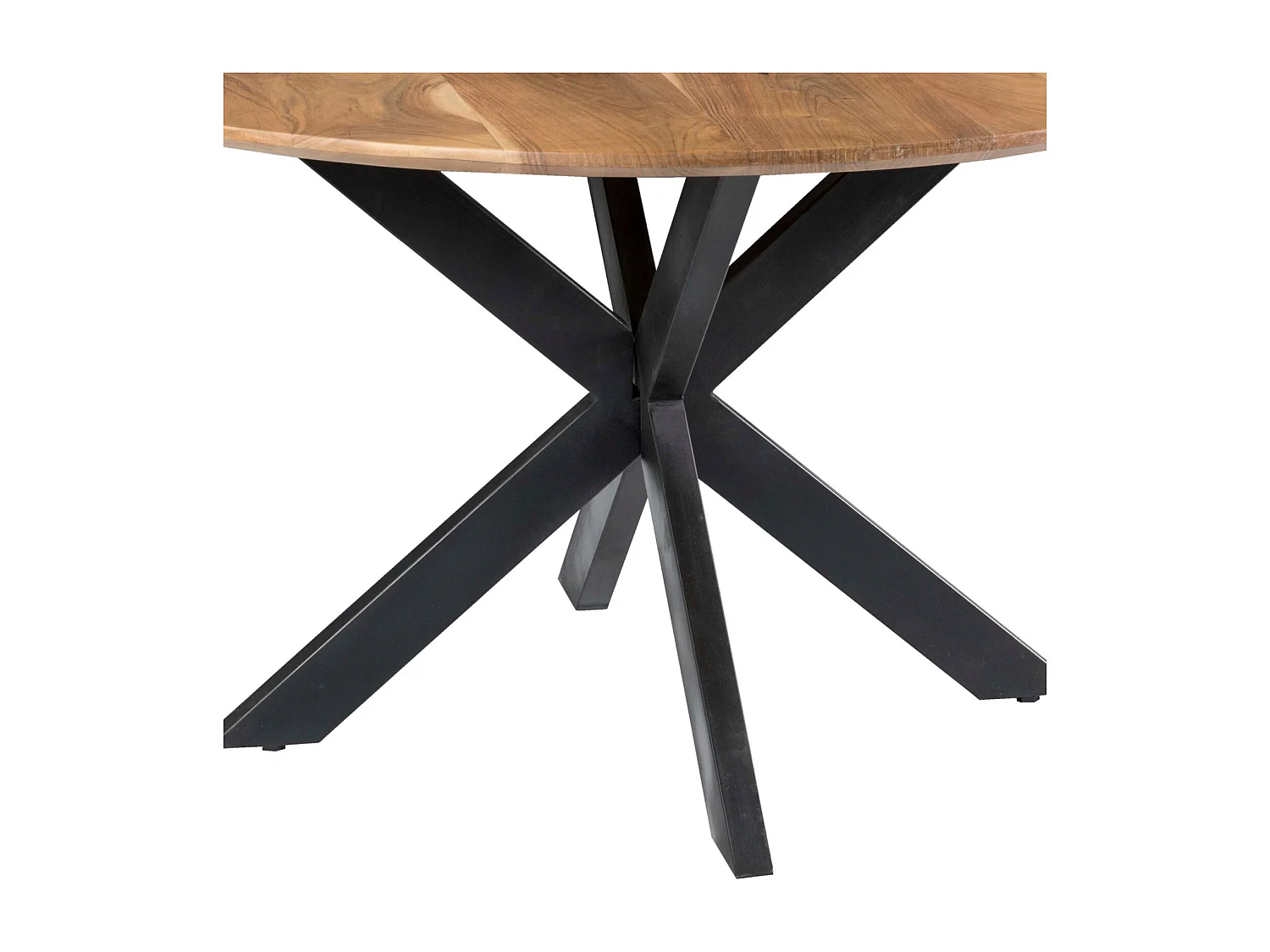 URBAN-Mesa de comedor redonda 6 personas 130 cm en madera