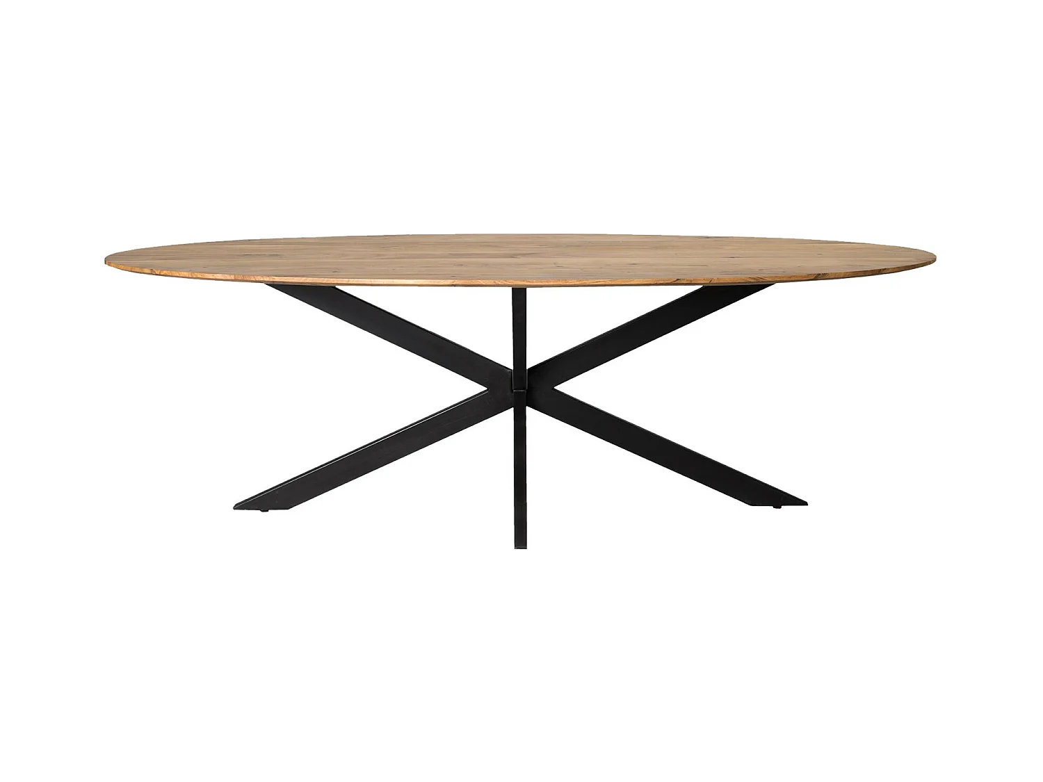 URBAN-Mesa de comedor ovalada 8/10 personas 210 cm madera