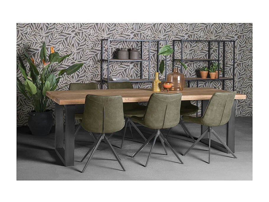 MANAUS-Mesa de comedor 10 personas 240 cm en madera maciza