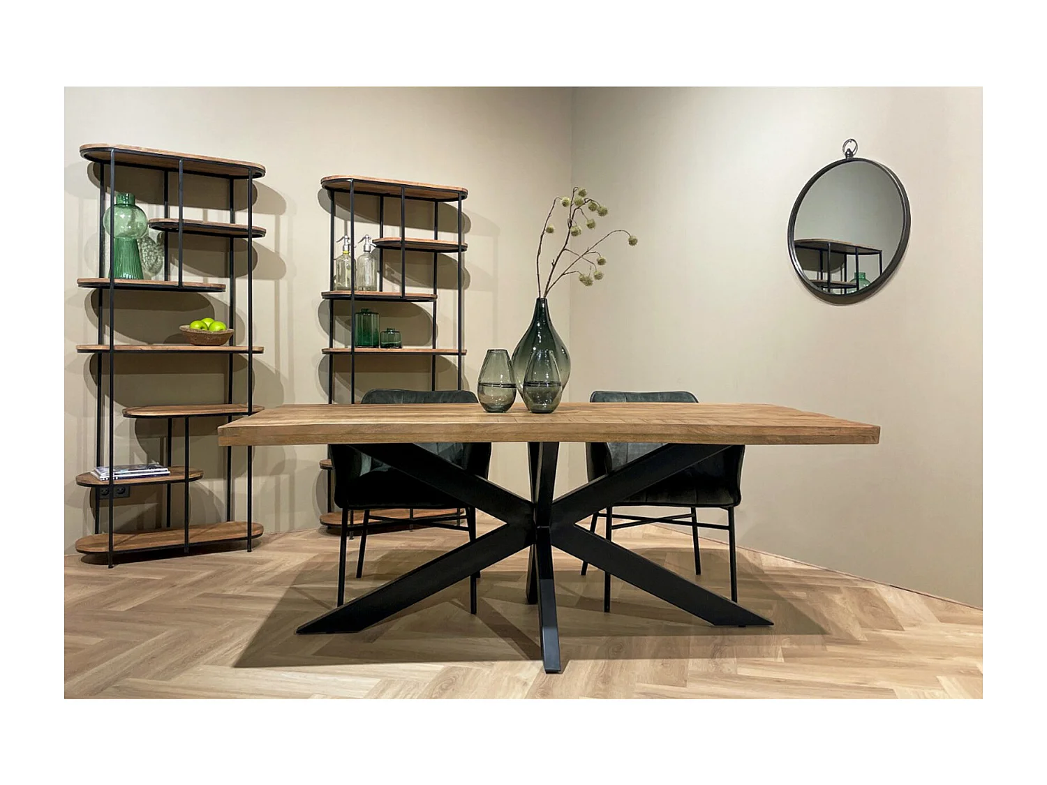 MANAUS-Table à manger 10 personnes 240 cm en bois massif