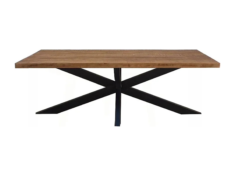 MANAUS-Table à manger 6 personnes 160 cm en bois massif