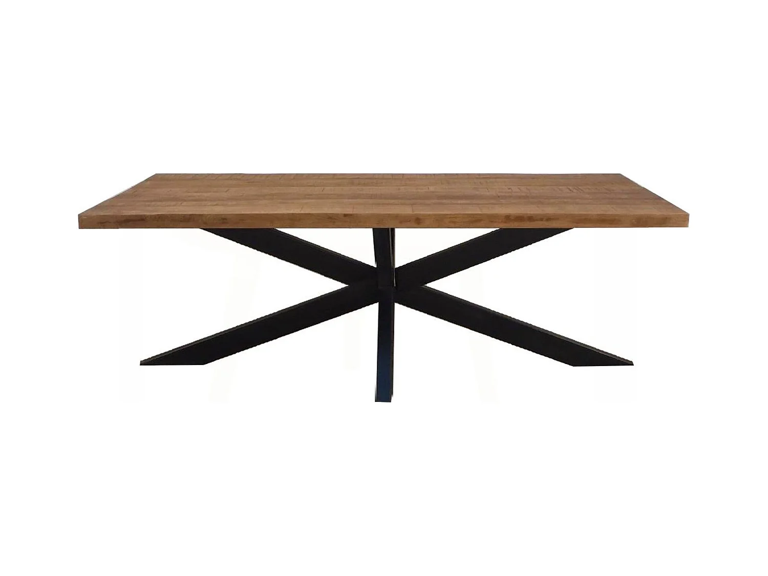 MANAUS-Mesa de comedor 6 personas 160 cm en madera maciza