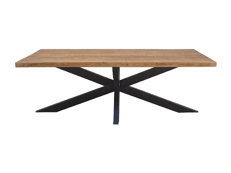 MANAUS-Table à manger 6 personnes 160 cm en bois massif