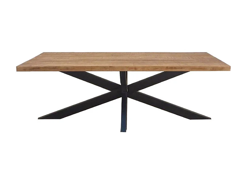 MANAUS-Table à manger 6 personnes 160 cm en bois massif