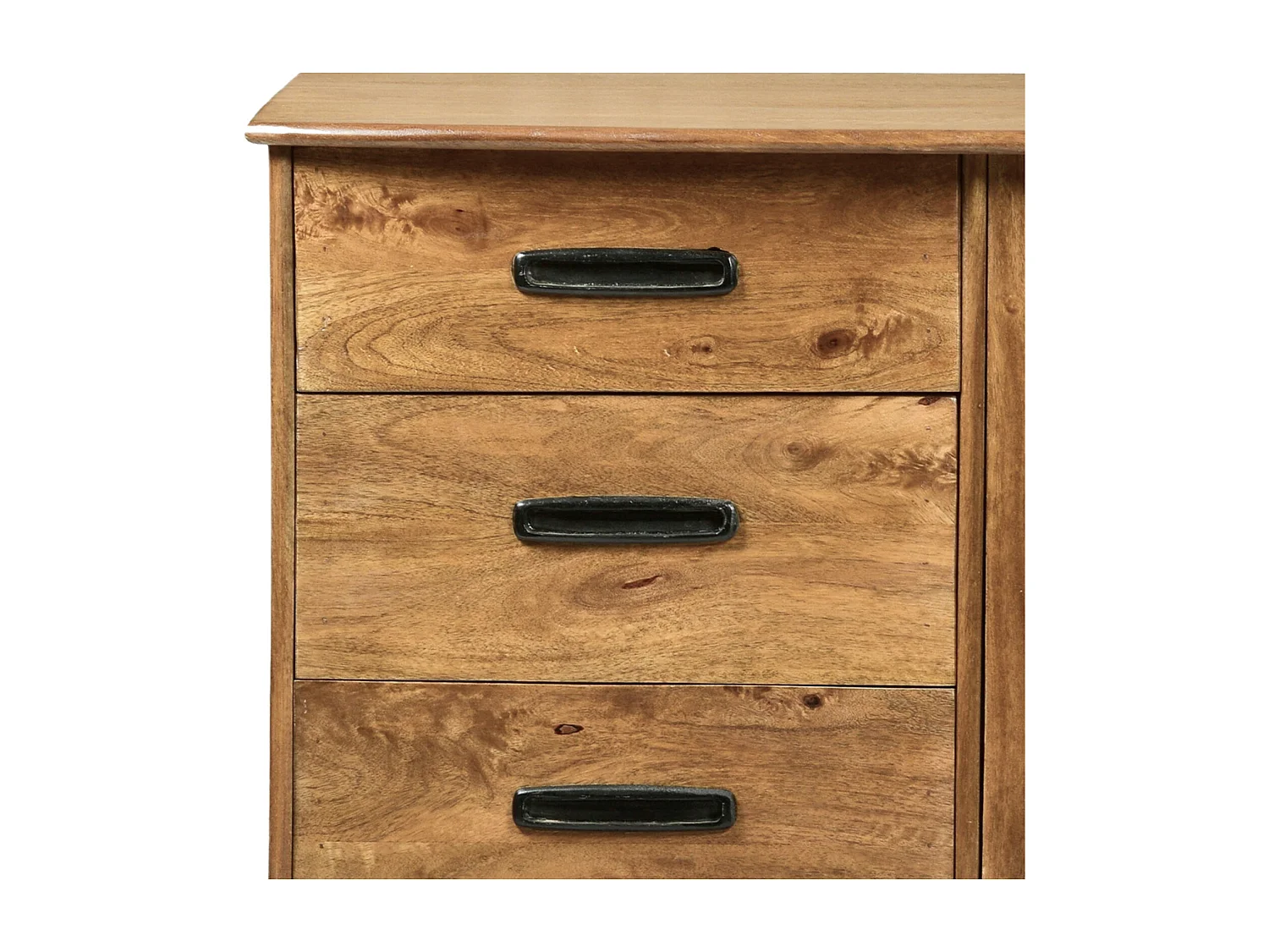 GEDEON-Buffet vintage 150 cm en bois massif