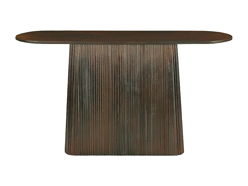 SIENNE-Consola de 140 cm de madera maciza  marrón