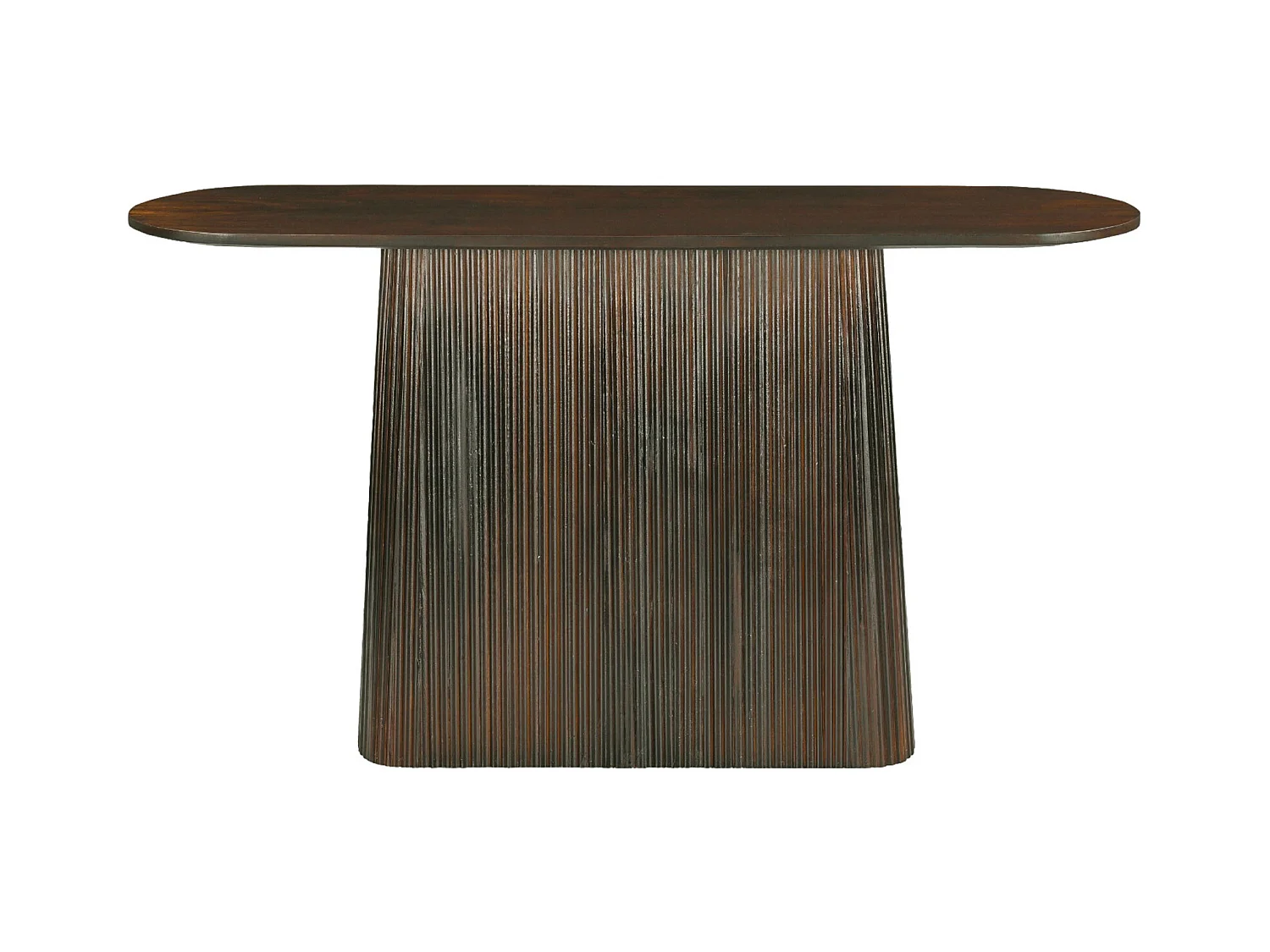 SIENNE-Console 140 cm en bois massif  brun