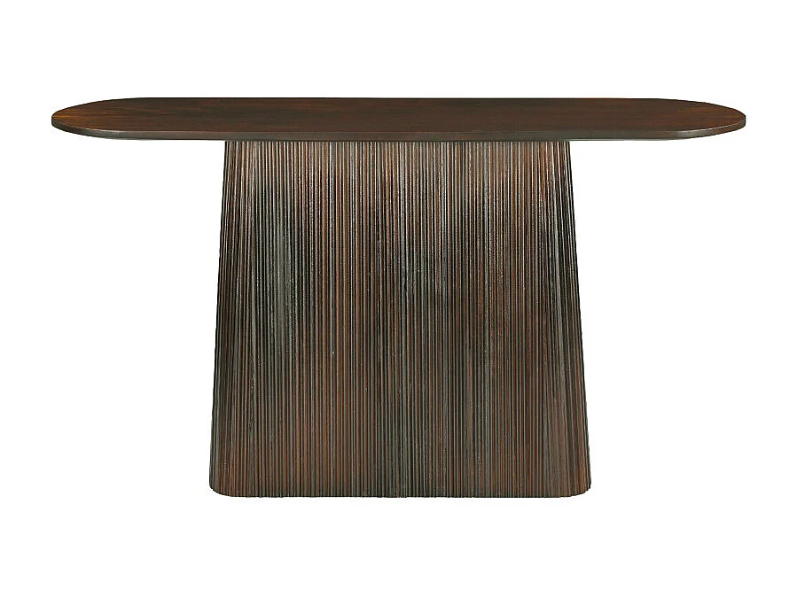 SIENNE-Consola de 140 cm de madera maciza  marrón