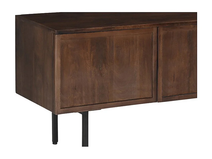 QUADRO-Mobile porta TV da 180 cm in legno massello marrone