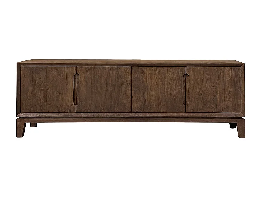 CORTE-Meuble TV 170 cm en bois massif brossé