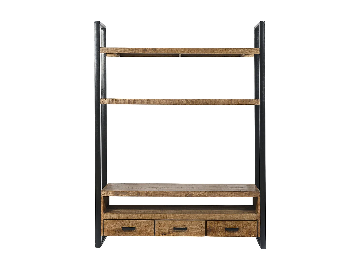 DACCA-Librería de TV de madera maciza y metal