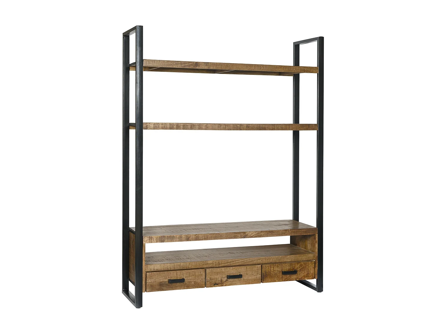 DACCA-Librería de TV de madera maciza y metal