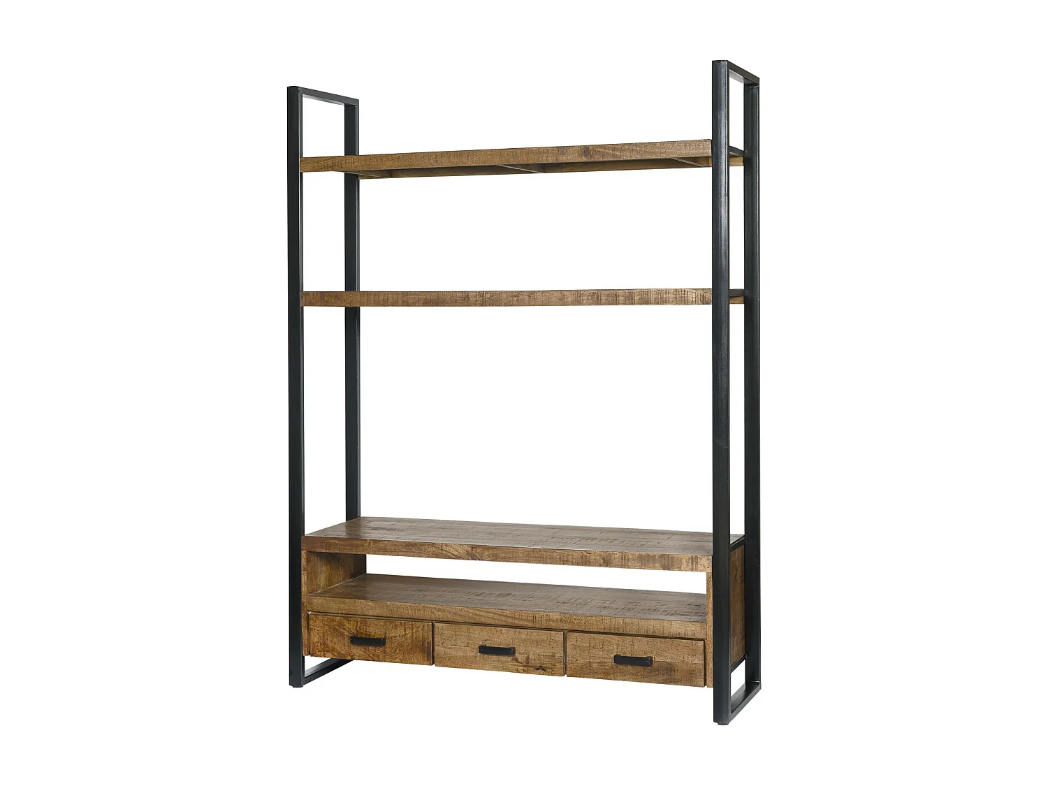 DACCA-Librería de TV de madera maciza y metal