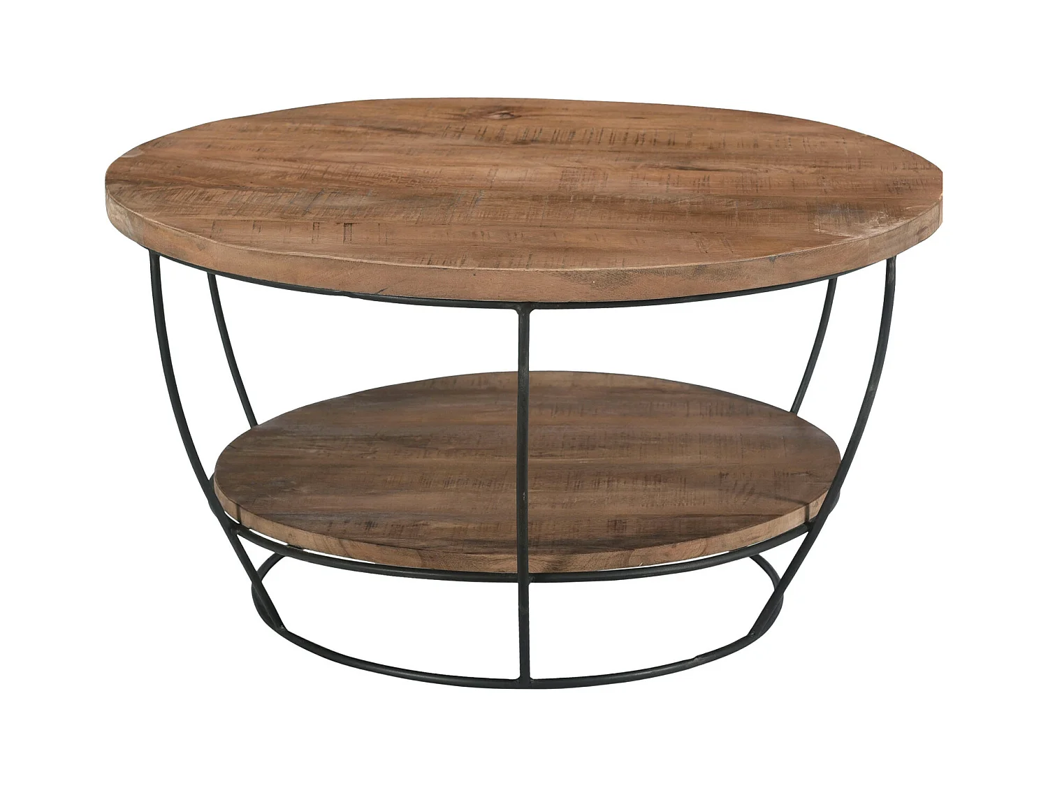 EVA-Mesa de centro D65 cm en madera maciza