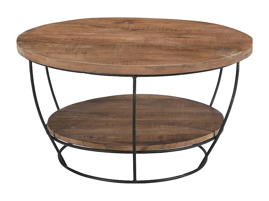 EVA-Table basse D65 cm en bois massif