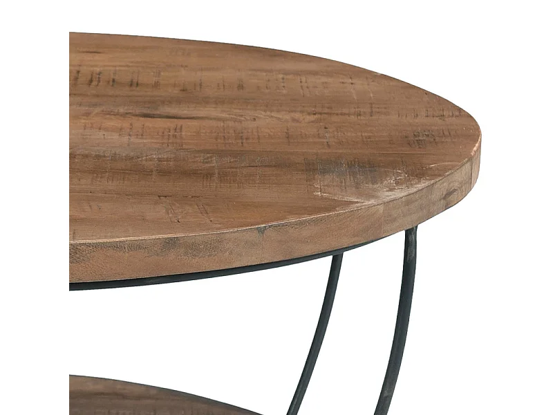 EVA-Table basse D65 cm en bois massif