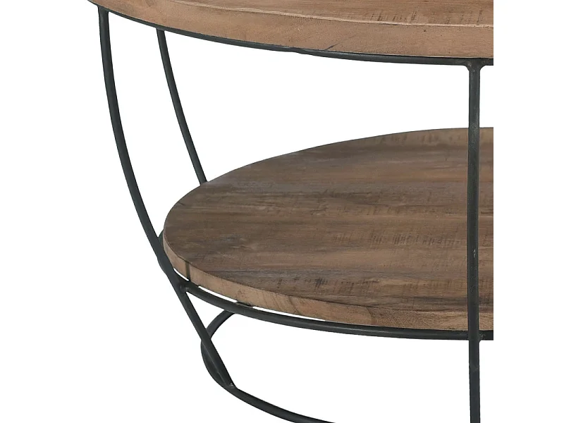 EVA-Table basse D65 cm en bois massif