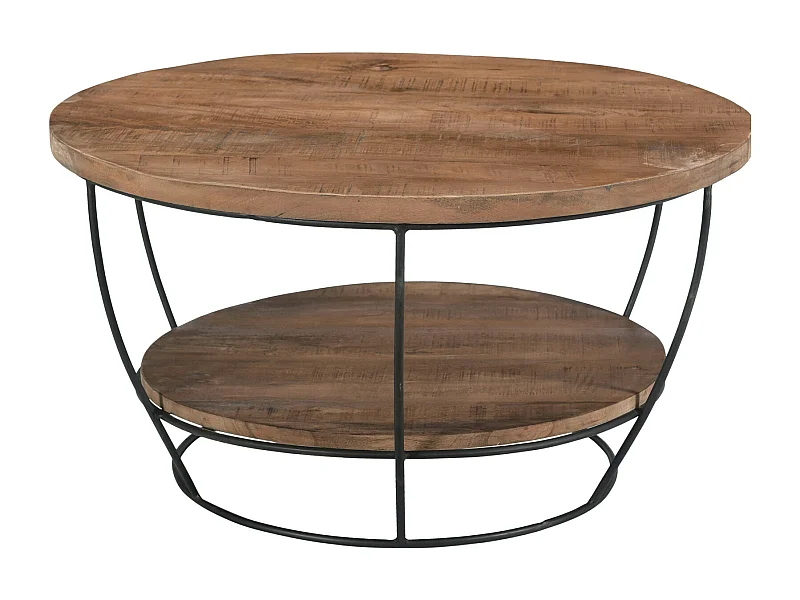 EVA-Table basse D65 cm en bois massif