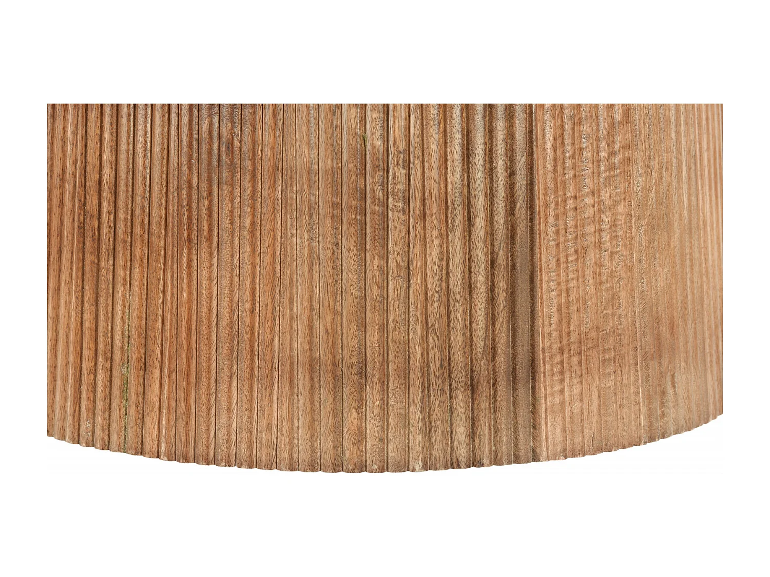 SIENNE-Table basse ovale en bois massif