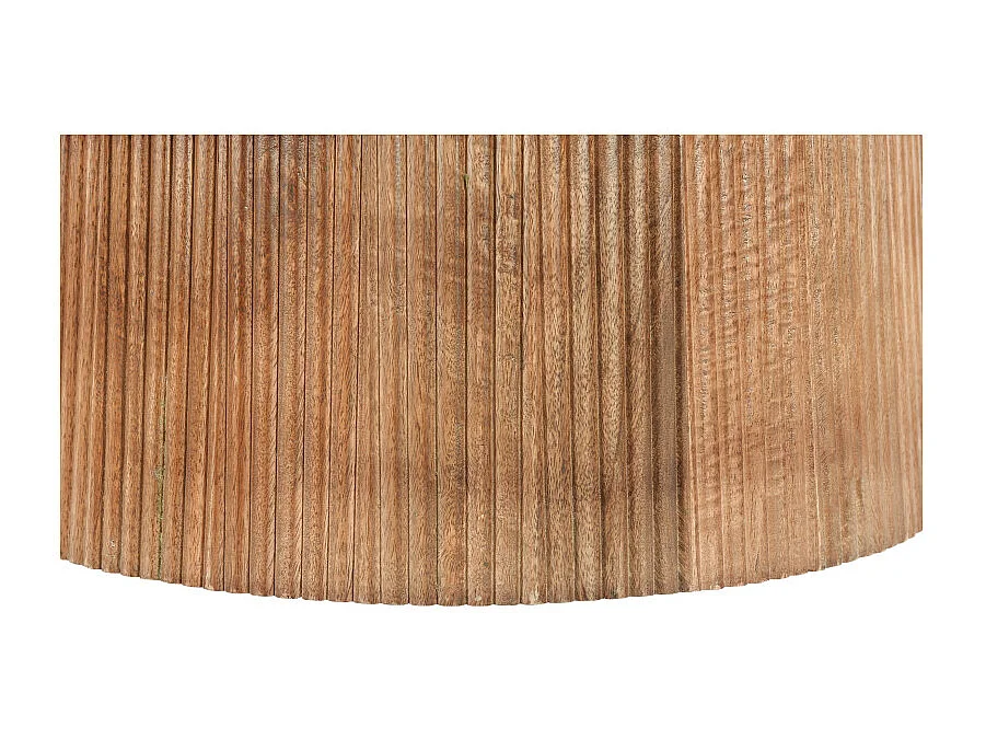 SIENNE-Mesa de centro ovalada de madera maciza