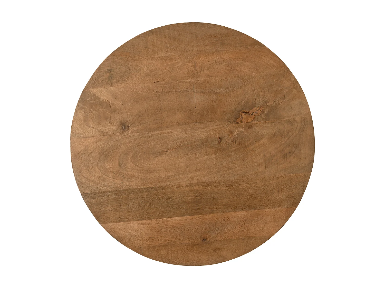 SIENNE-Mesa de centro redonda D50 cm en madera maciza