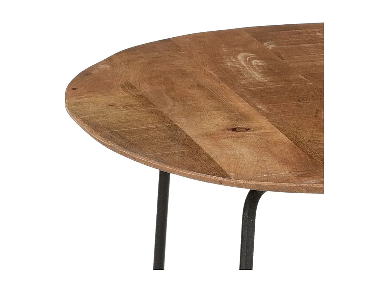 INAYA-Set de 2 Tables basses en bois massif