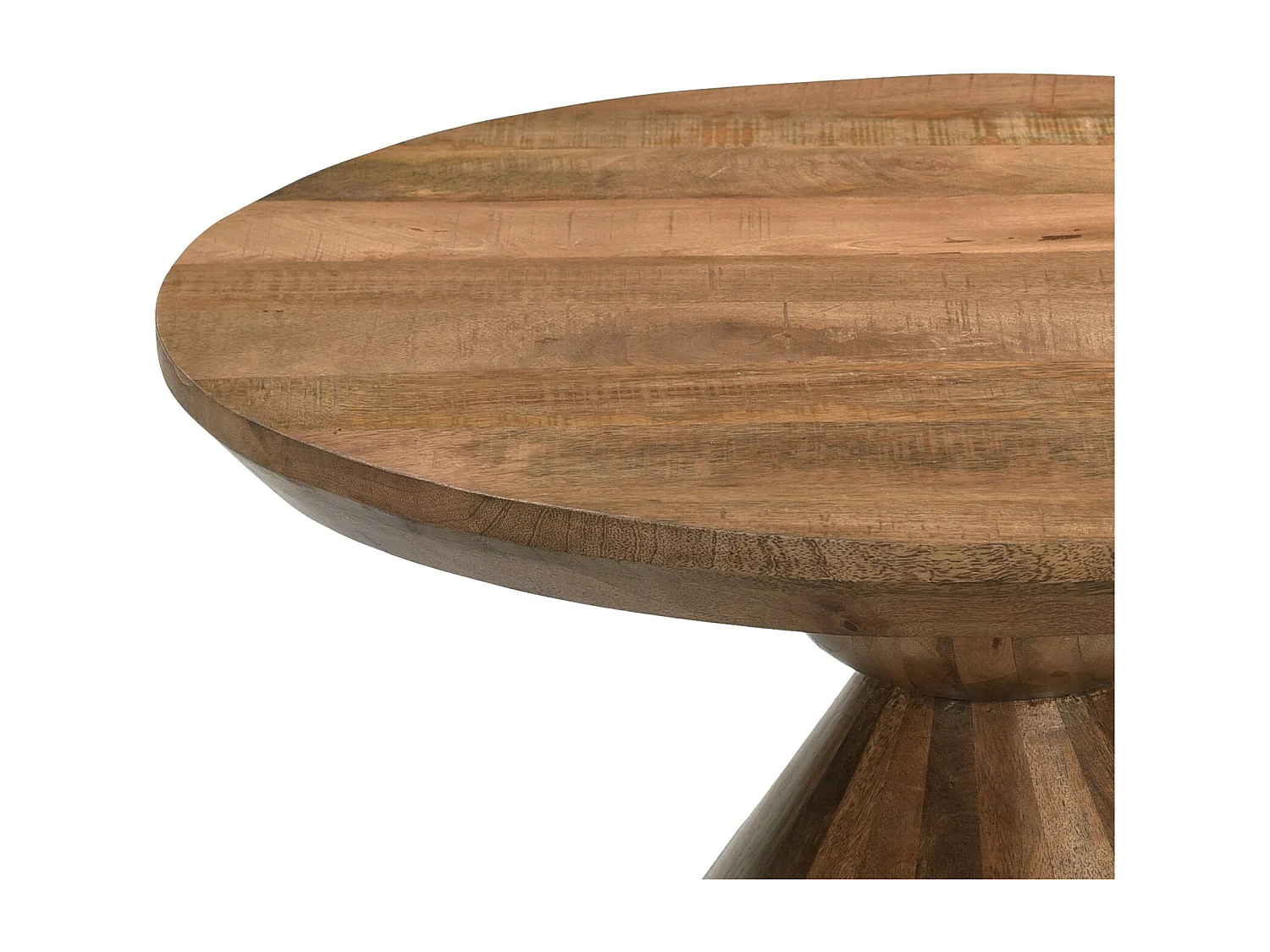 BOMBAY-Mesa de centro D80 cm en madera maciza