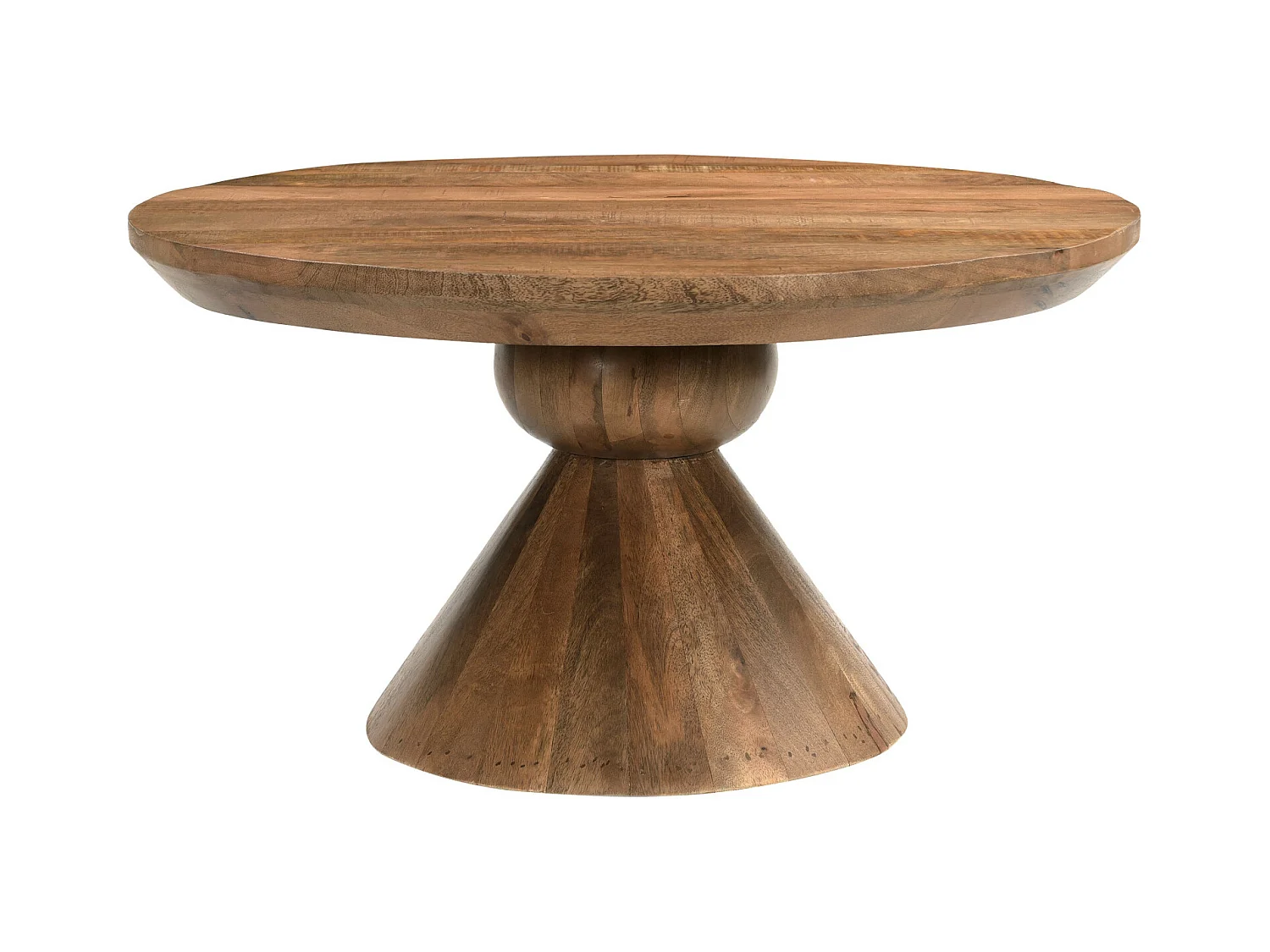 BOMBAY-Table basse D80 cm en bois massif