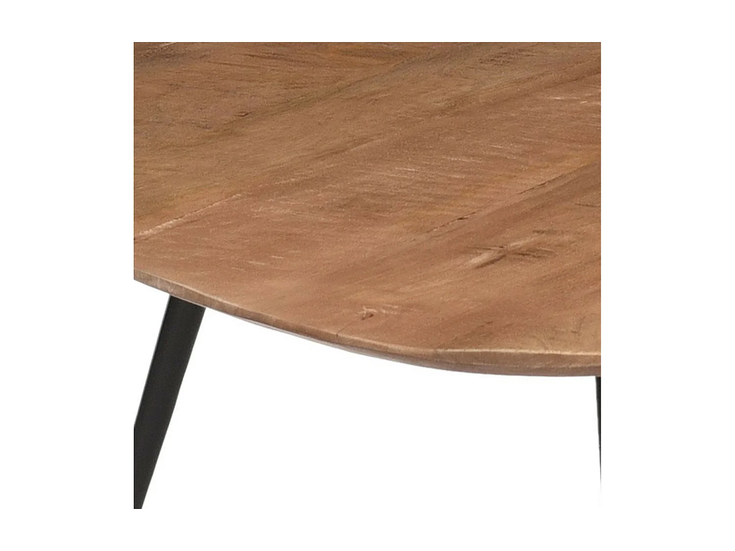 LOUANE-Set de 3 Tables basses en bois massif