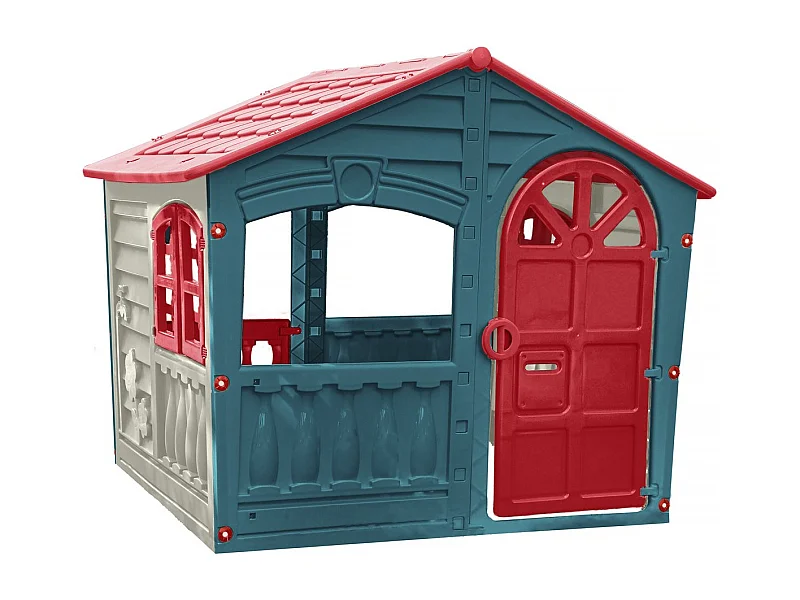 Capanna per bambini in plastica "FUN" - 140 x 111 x 115 cm - Blu