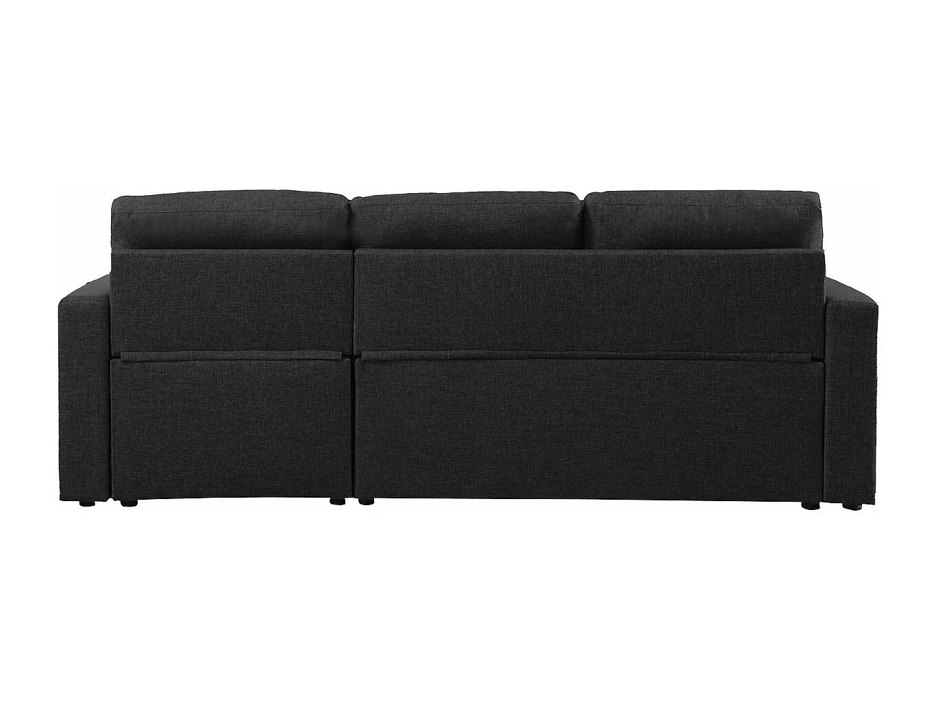 Narożnik z funkcją spania i pojemnikiem "Alain II" - 3-osobowy - Jasnoszary