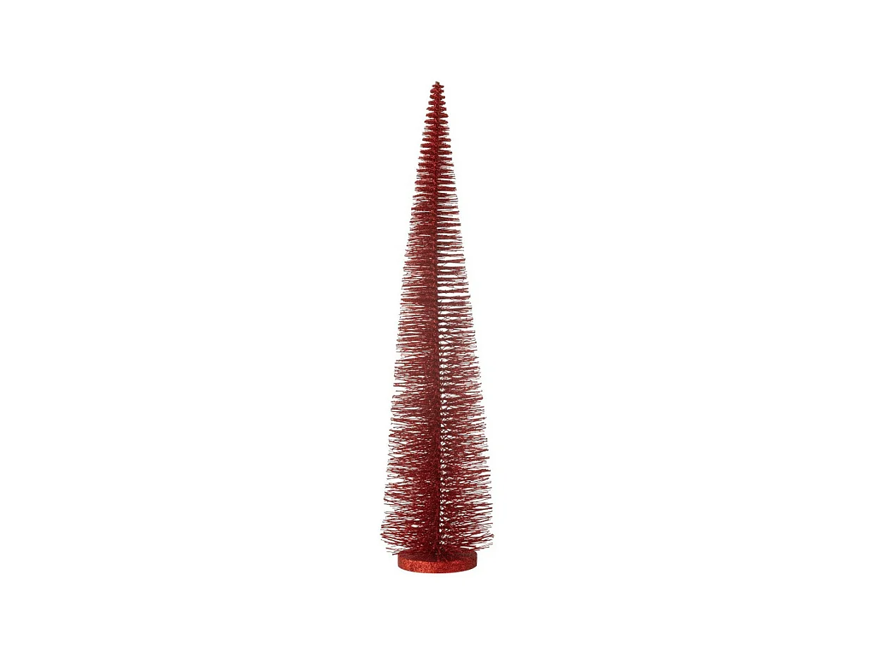 Árbol de Navidad artificial de plástico rojo 15*15*61 cm