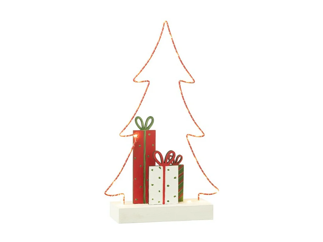 Albero di Natale in legno multicolore 20*7*34 cm