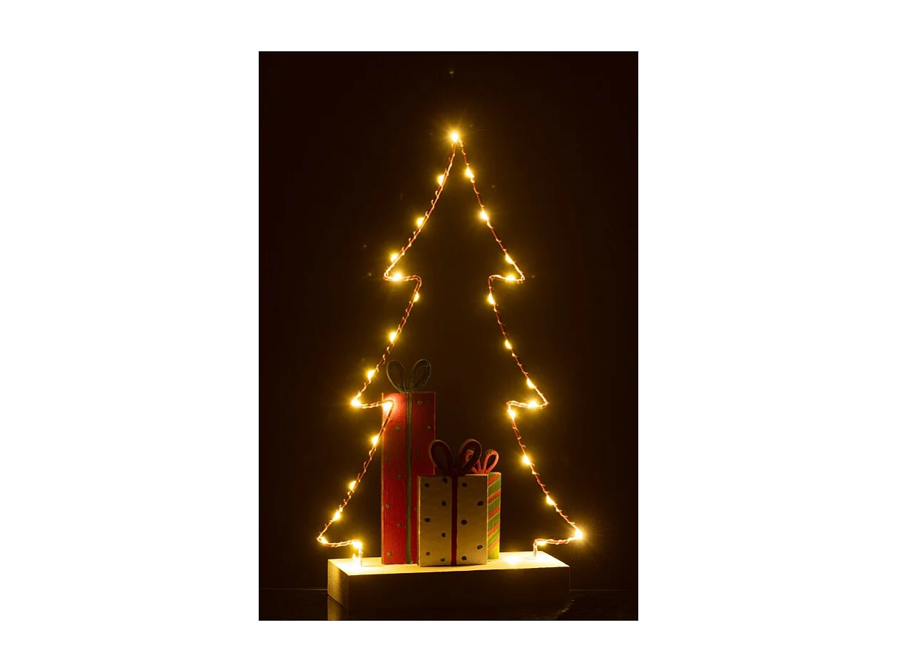 Albero di Natale in legno multicolore 20*7*34 cm