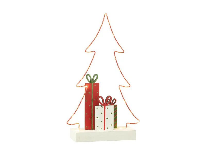 Albero di Natale in legno multicolore 20*7*34 cm