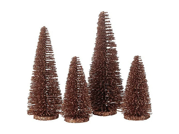 Árbol de Navidad artificial de plástico marrón 10*10*15 cm